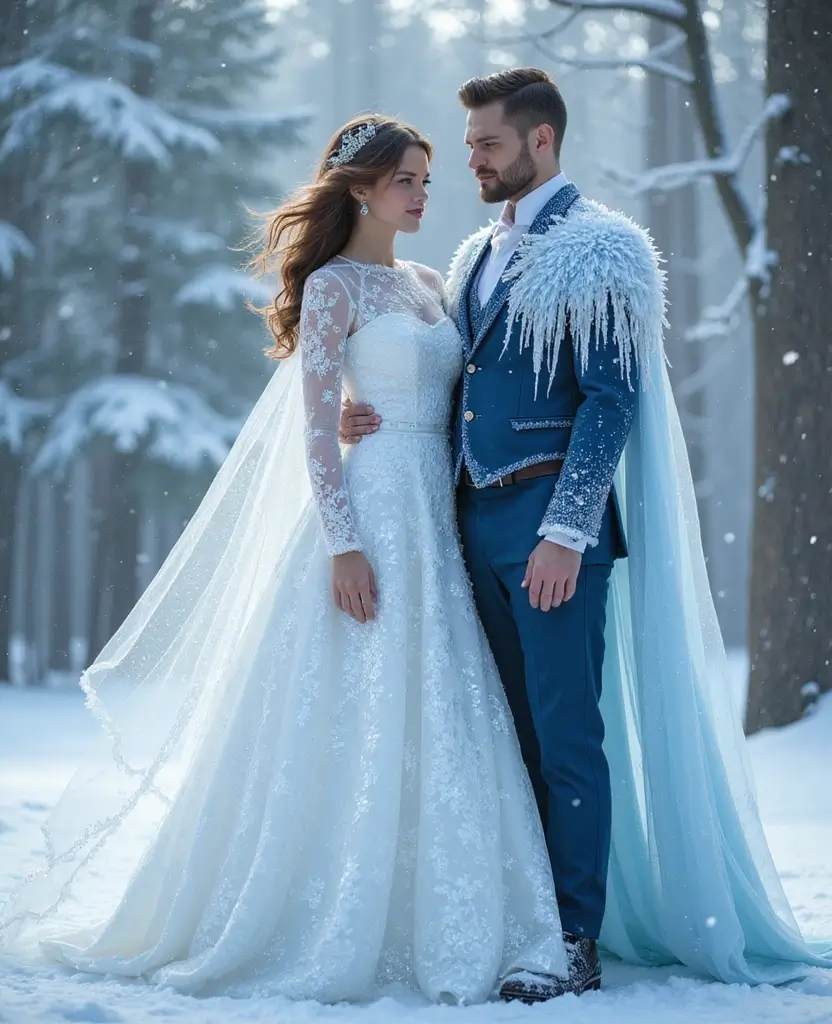 22 Couples Halloween Costume Ideas That Are Easy to DIY - 20. Snow and Ice