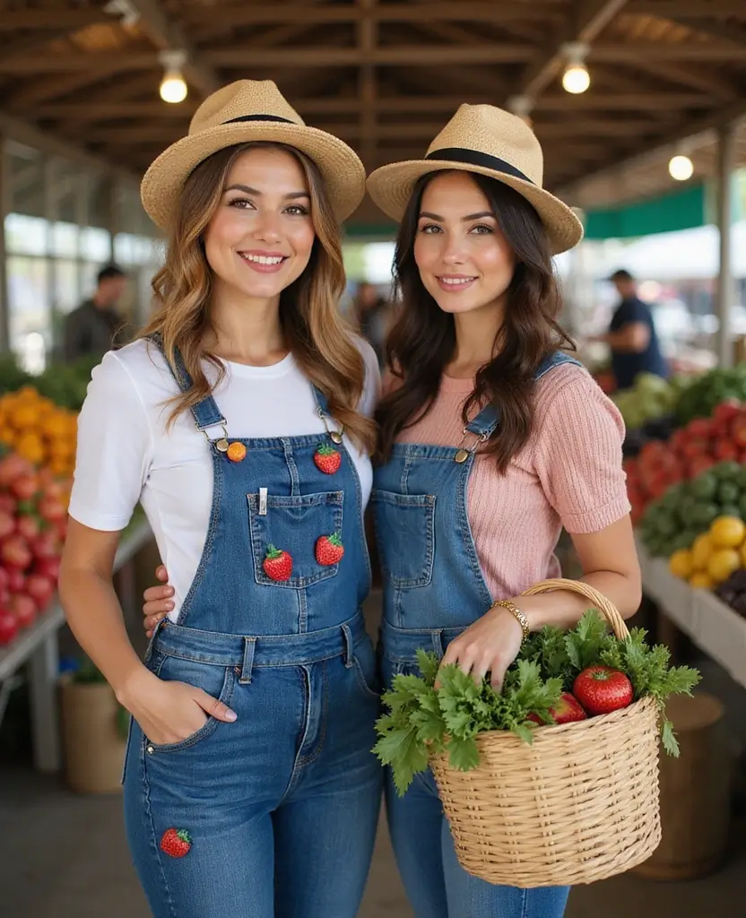 22 Couples Halloween Costume Ideas That Are Easy to DIY - 8. Farmers Market