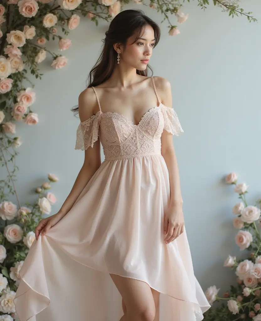 22 Creative Dress Designs for Fashion Lovers - 17. Elegant Off-the-Shoulder Styles