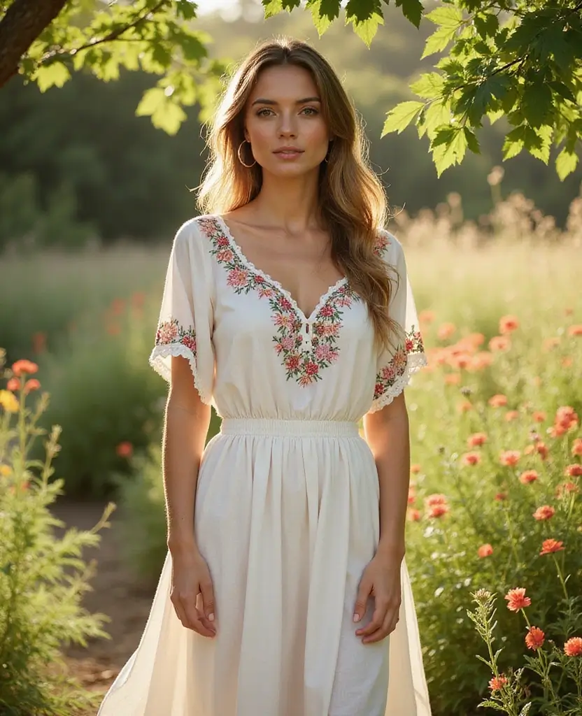 22 Creative Dress Designs for Fashion Lovers - 19. Stylish Peasant Dresses