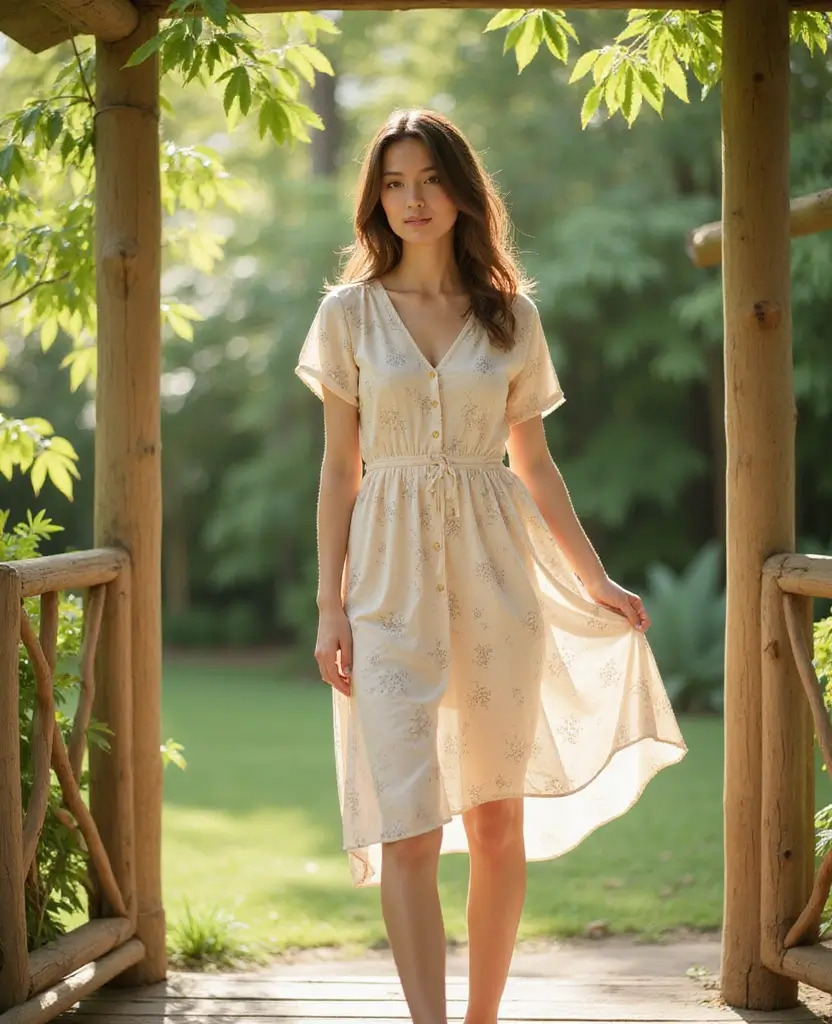 22 Creative Dress Designs for Fashion Lovers - 7. Bamboo Fabric Dresses