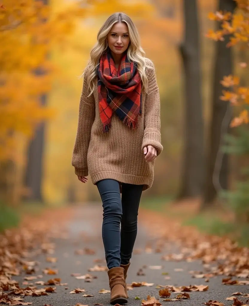 22 Dress Up Outfits for Every Party Theme: Layered Dress Styles for the Modern Woman - 13. Cozy Fall Look