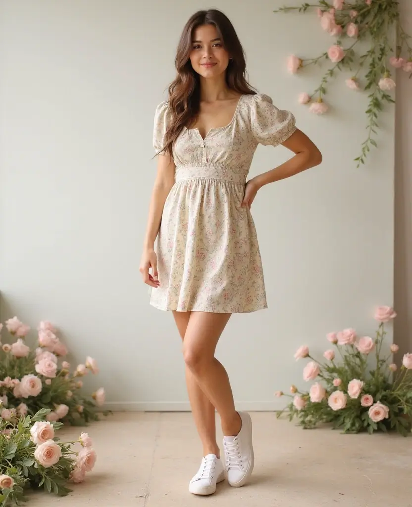 22 Elegant Dresses That Never Go Out of Style - 13. The Vintage Floral Smock Dress