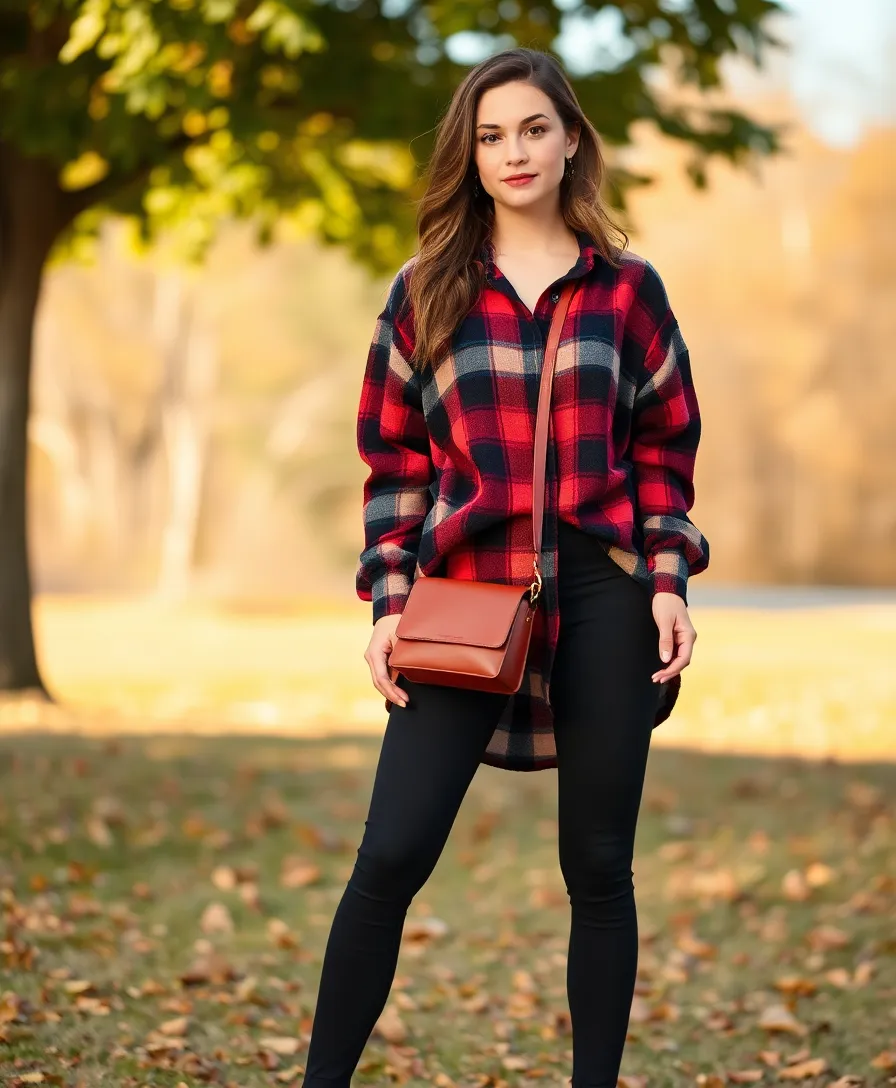 22 Everyday Outfit Ideas for Effortless Style - 8. Flannel Shirts and Leggings