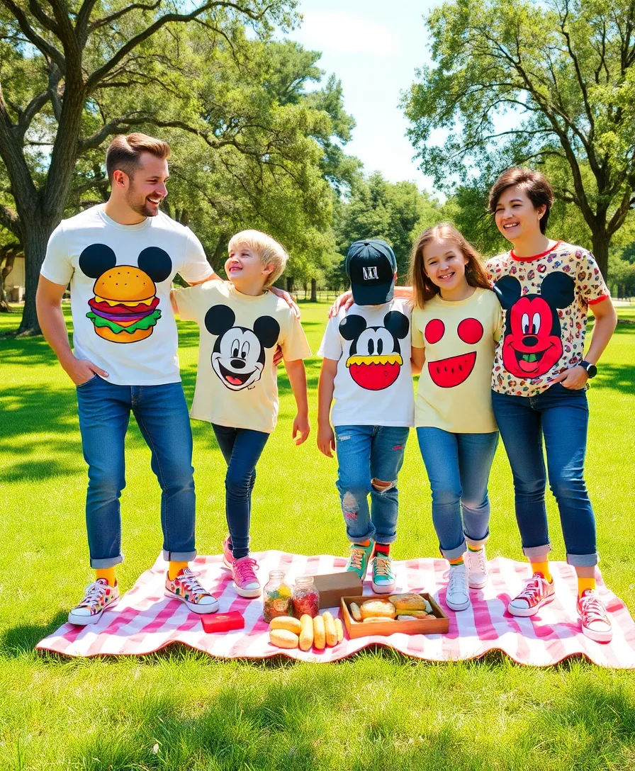 22 Matching Disney Shirt Ideas for Magical Moments - 15. Disney Foodie Matching Tees