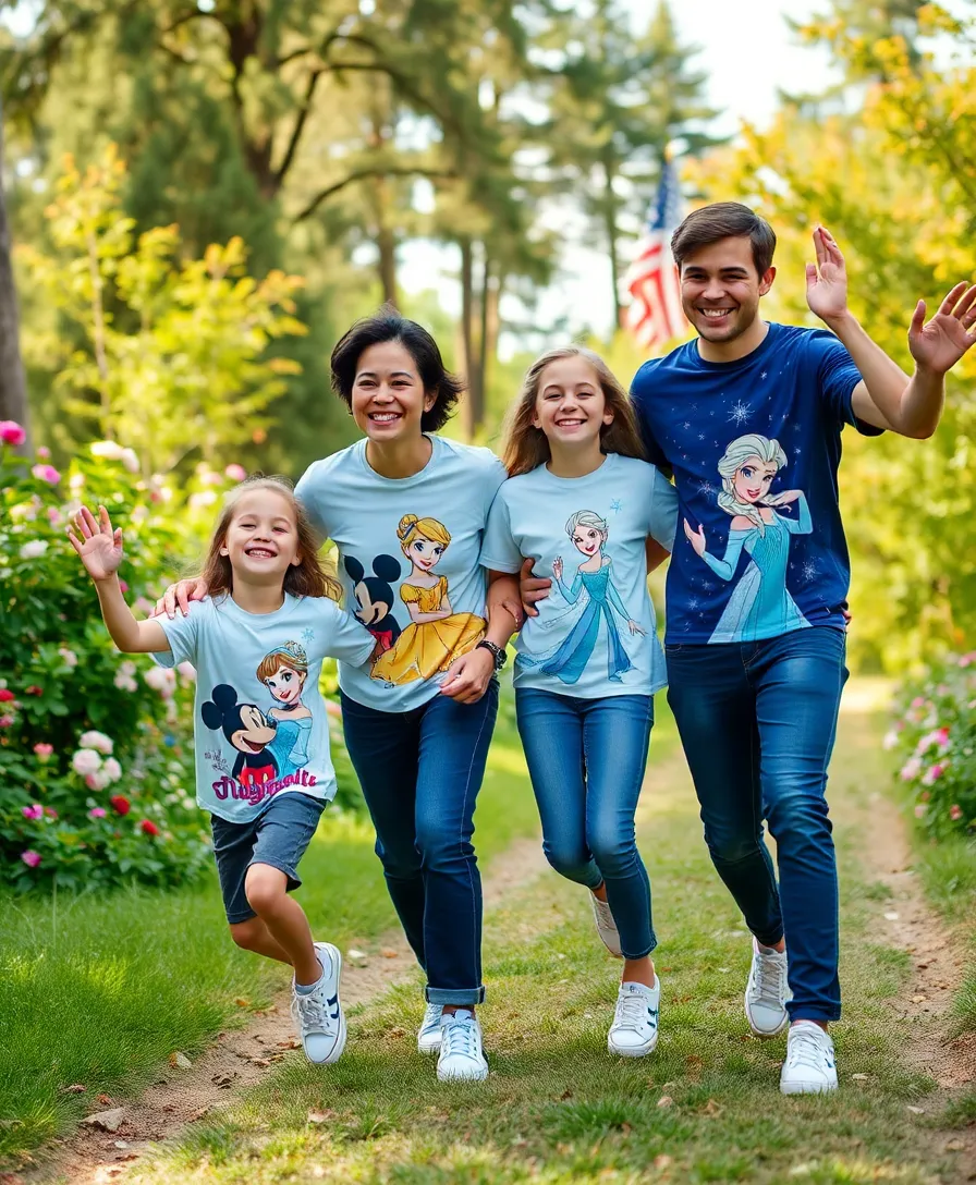 22 Matching Disney Shirt Ideas for Magical Moments - 19. Disney Fairy Tale Characters Shirts