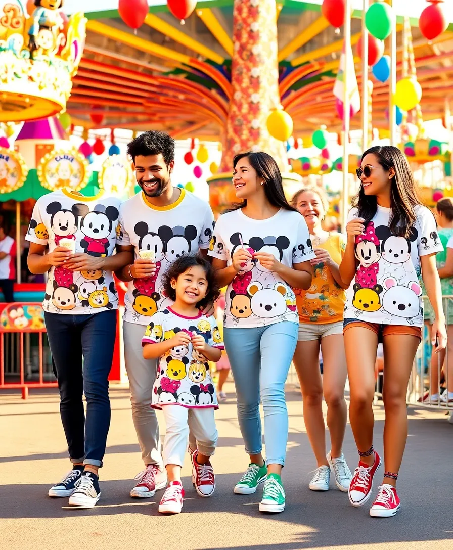 22 Matching Disney Shirt Ideas for Magical Moments - 20. Disney Tsum Tsum Matching Tees
