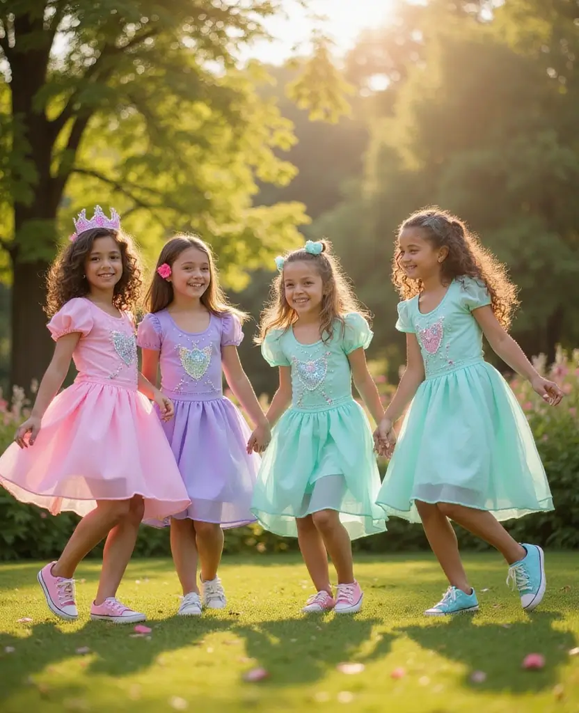 22 Matching Disney Shirt Ideas for Magical Moments - 3. Princess-Inspired Outfits