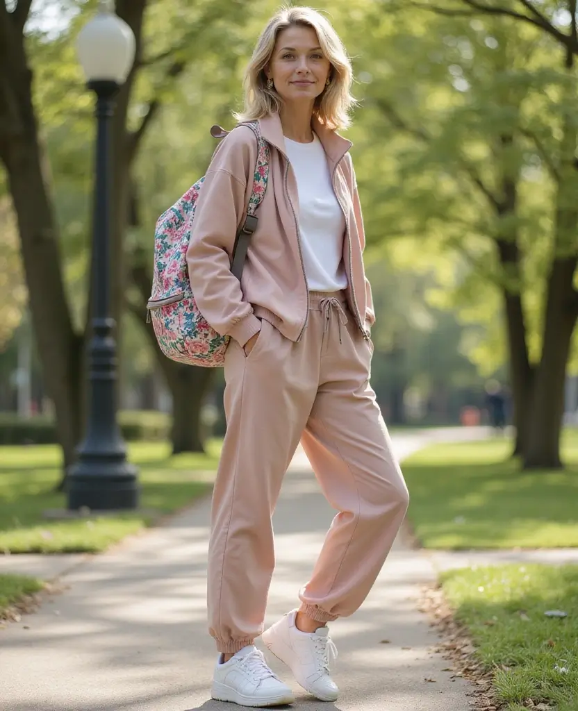 22 Modern Outfits for Women Over 50 to Look Fabulous - 12. Relaxed Athleisure for Everyday