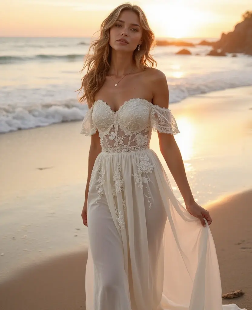 22 Off-the-Shoulder Wedding Dresses for a Romantic Look - 6. Vintage Charm
