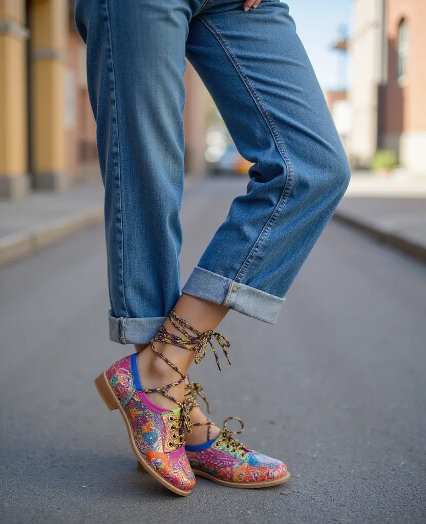 22 Outfit Drawing Ideas for Fashion Sketchbooks - 10. Quirky Lace-Ups