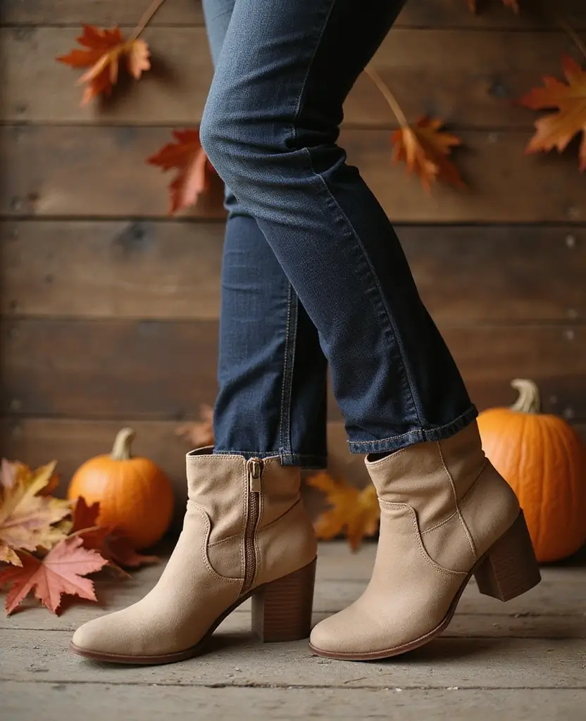22 Outfit Drawing Ideas for Fashion Sketchbooks - 11. Earthy Toned Ankle Boots