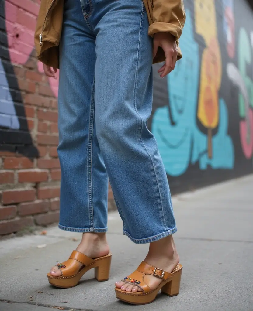 22 Outfit Drawing Ideas for Fashion Sketchbooks - 12. Trendy Clogs