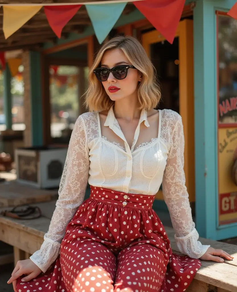 22 Plus Size Outfit Ideas That Celebrate Your Curves - 14. Vintage-Inspired Looks