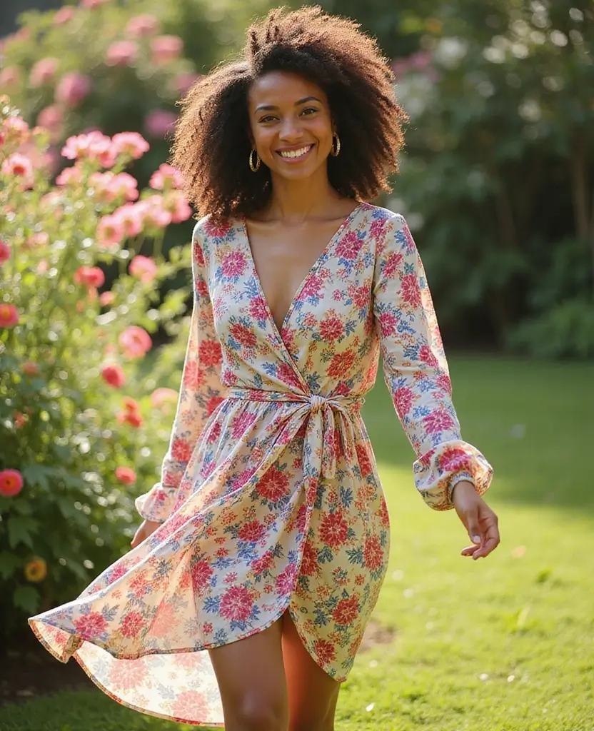 22 Plus Size Outfit Ideas That Celebrate Your Curves - 3. Wrap Dress Wonders