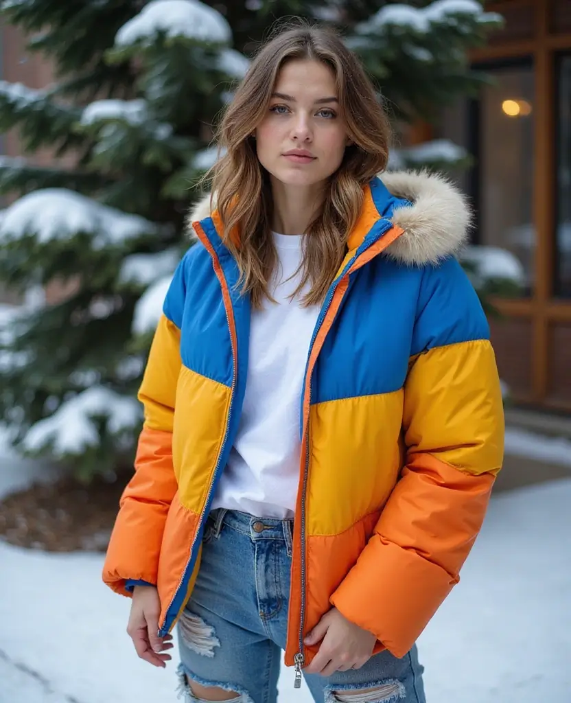 22 School Outfit Ideas for Every Dress Code - 17. Warm Layers with a Puffer Jacket