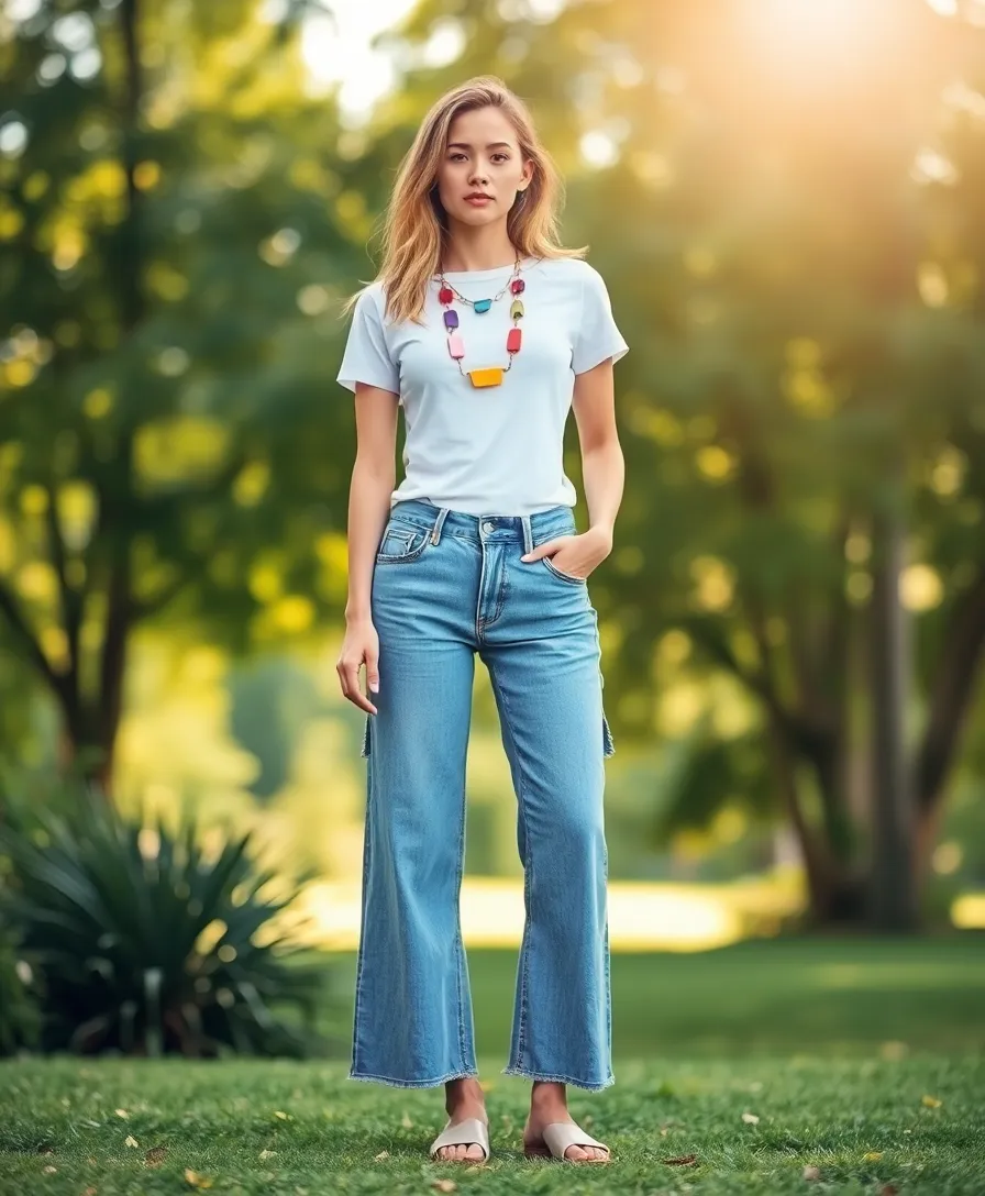 22 School Summer Outfit Ideas for Trendy Teens - 9. Wide-Leg Shorts with a Basic T-Shirt