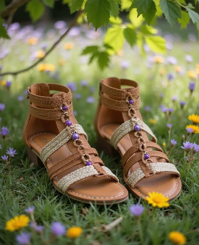 22 Shoes to Wear with Dresses for Every Occasion - 21. Boho-Chic Gladiator Sandals