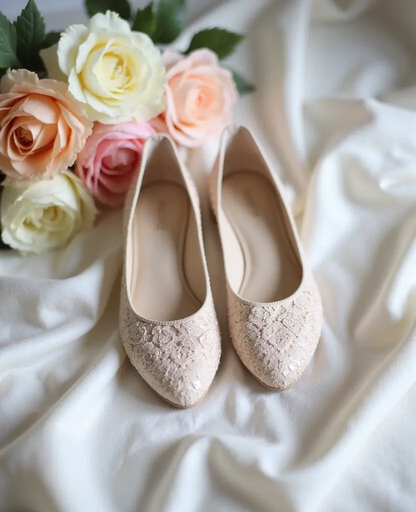 22 Shoes to Wear with Dresses for Every Occasion - 5. Delicate Lace Flats