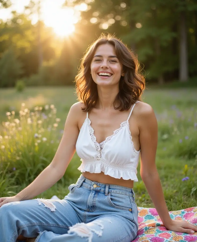22 Simple Outfit Ideas That Still Turn Heads - 14. Summer Vibes with a Crop Top
