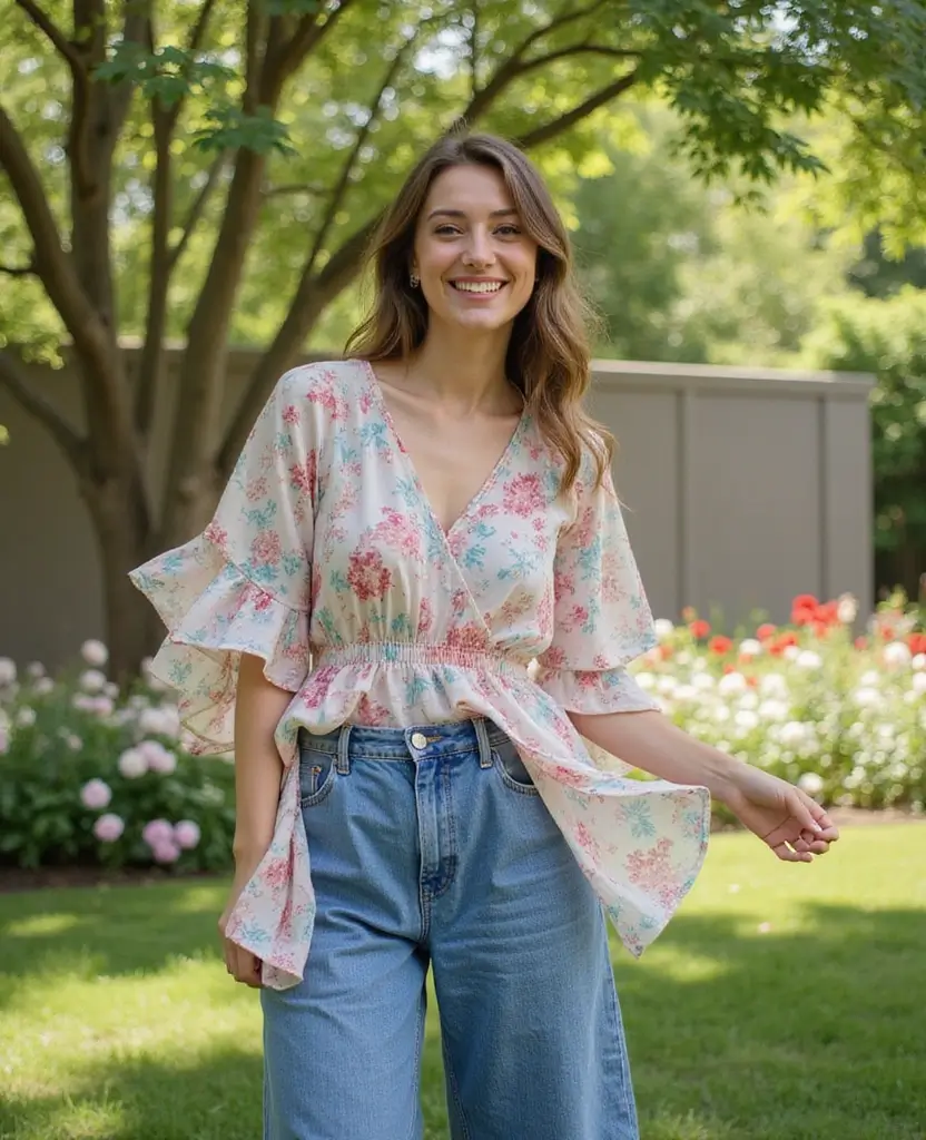 22 Simple Outfit Ideas That Still Turn Heads - 17. Layered Midi Dress with Baggy Jeans