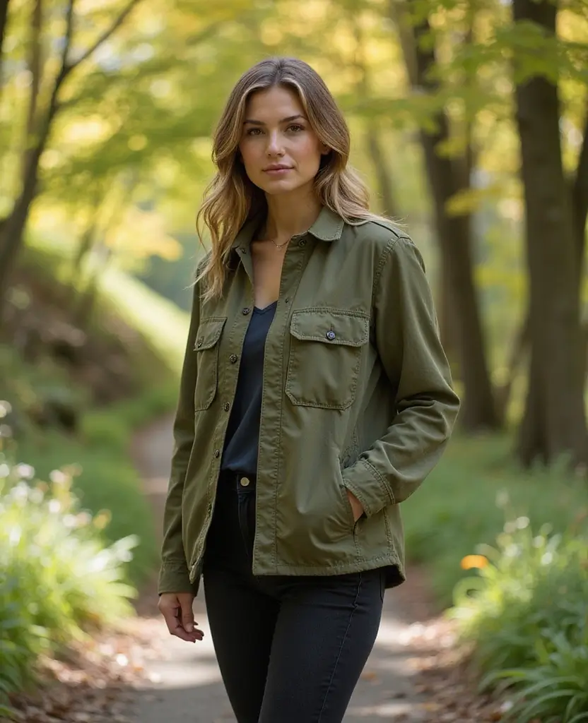 22 Summer Outfit Ideas for Hot Days - 10. Casual Utility Jacket
