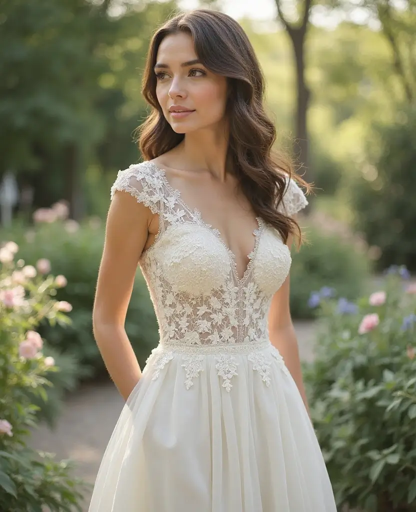 22 Timeless Wedding Dresses That Defy Trends - 13. The Charming Cap Sleeve