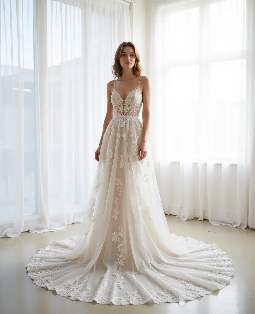 22 Timeless Wedding Dresses That Defy Trends - 22. The Ethereal Sheer