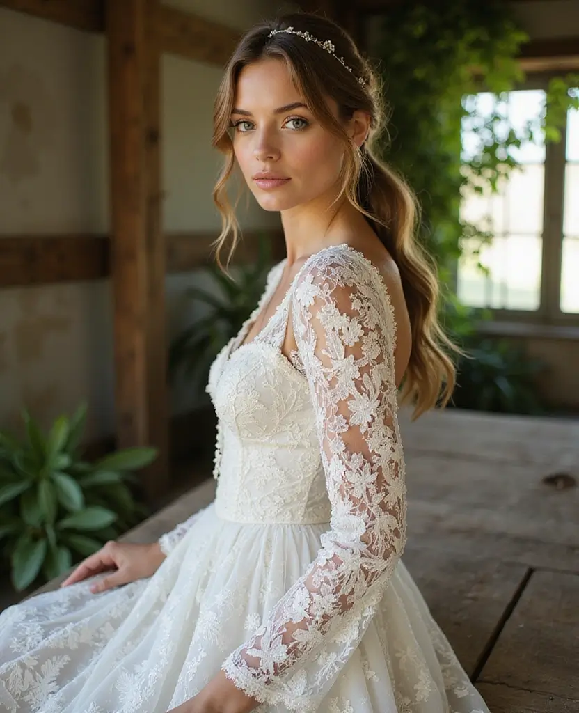 22 Timeless Wedding Dresses That Defy Trends - 3. The Vintage Lace Beauty