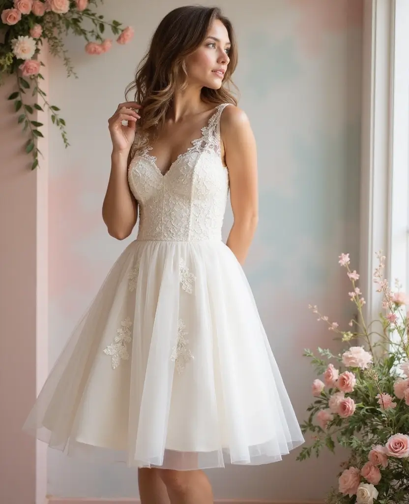 22 Timeless Wedding Dresses That Defy Trends - 7. The Timeless Tea-Length