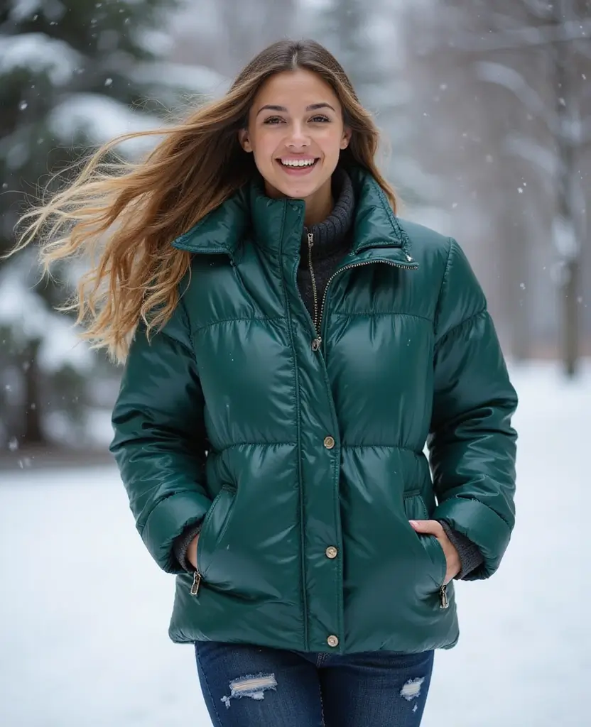 22 Ways to Style Jeans: Fresh Outfit Ideas for Women - 19. Puffer Jacket and Jeans