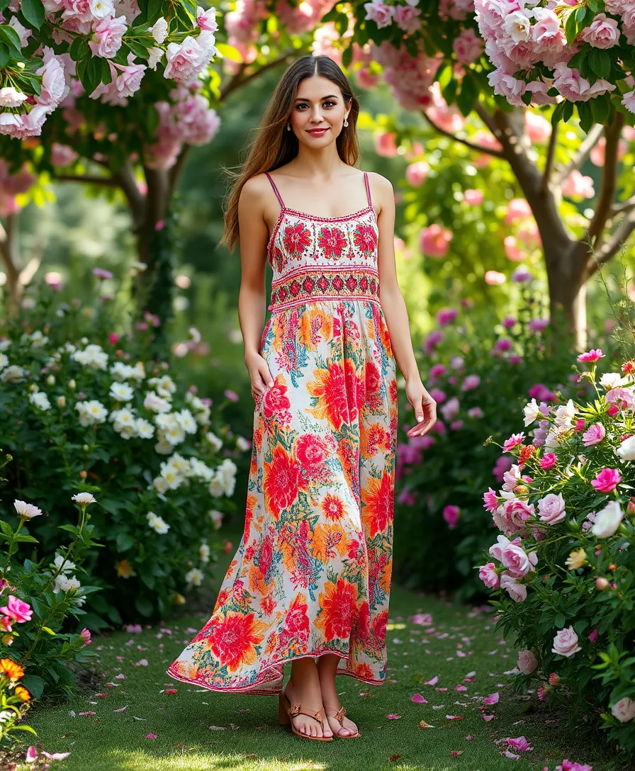 22 Wedding Dress Code Outfits That Nail the Look - 6. Floral Maxi Dress