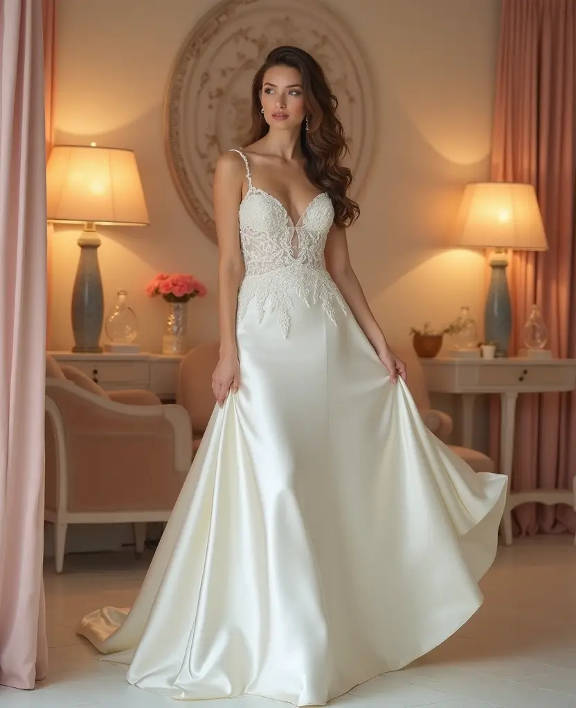 22 Wedding Dresses for Curvy Brides That Wow - 20. Fit-and-Flare Marvels
