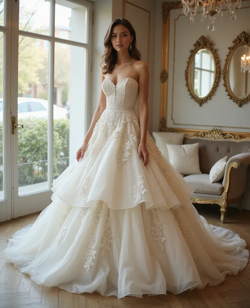 22 Wedding Dresses for Curvy Brides That Wow - 6. Statement Ball Gowns