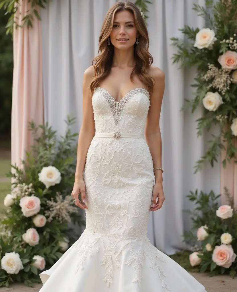 22 Wedding Dresses for Short Brides That Elongate Your Figure - 18. Unique Textures