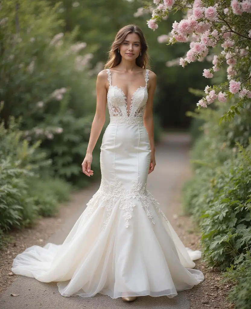 22 Wedding Dresses for Short Brides That Elongate Your Figure - 19. Bold Straps for Support