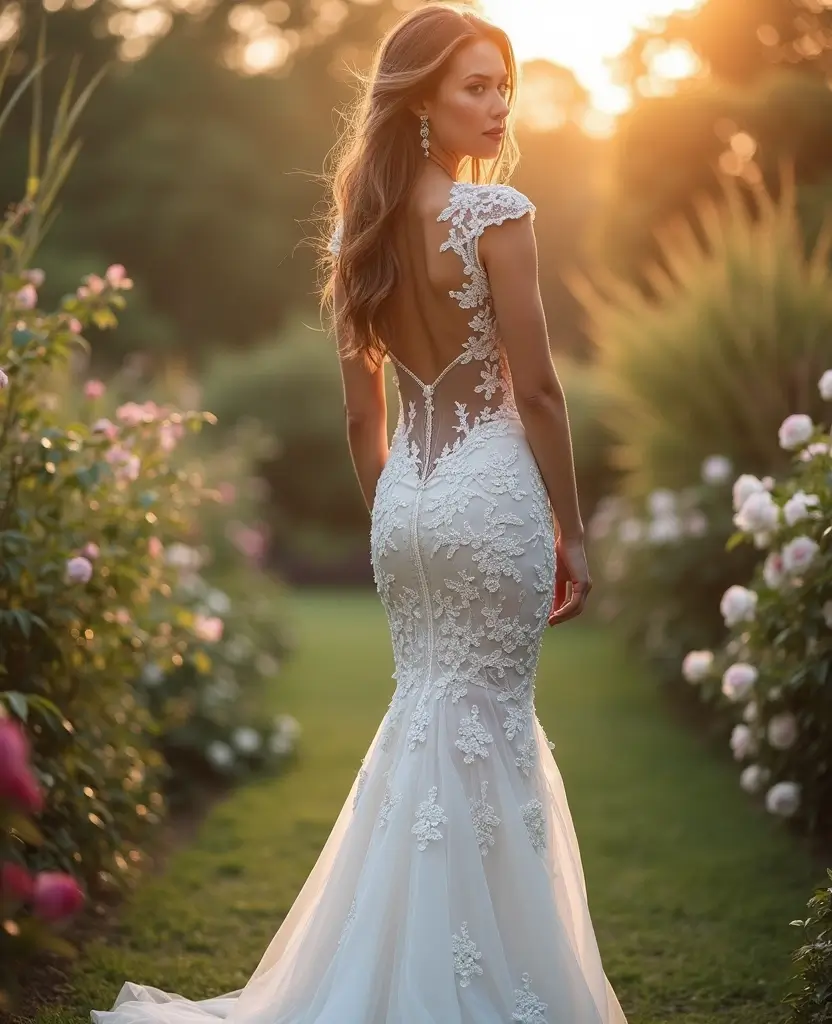 22 Wedding Dresses for Short Brides That Elongate Your Figure - 8. Intricate Back Details