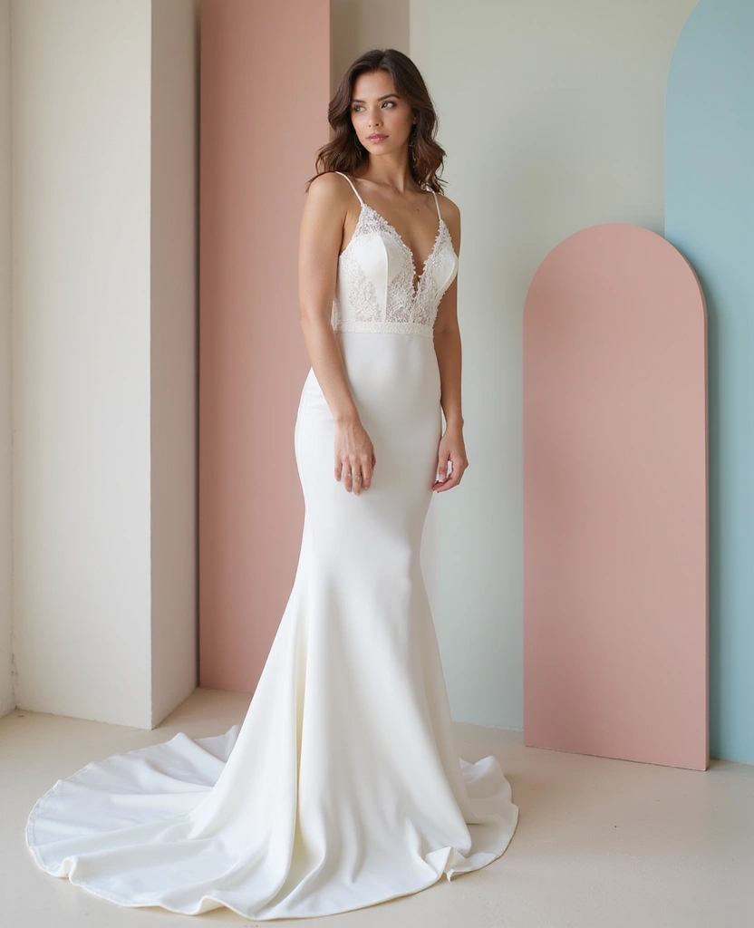 22 Wedding Dresses for Short Brides That Elongate Your Figure - 9. Look for Minimalist Designs