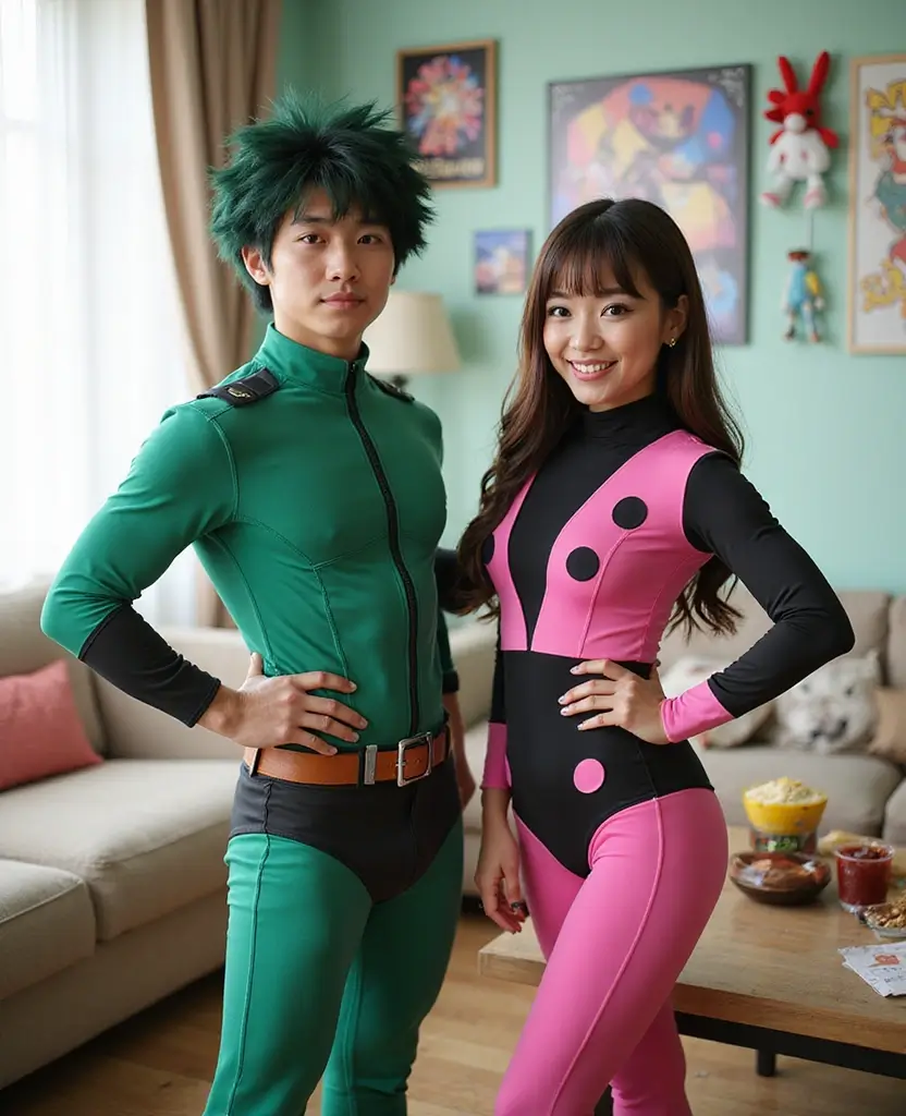 23 At-Home Couples Halloween Costume Ideas for a Cozy Night - 18. Deku and Uraraka