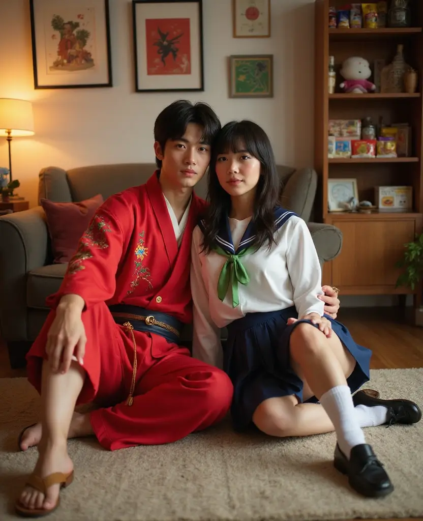 23 At-Home Couples Halloween Costume Ideas for a Cozy Night - 8. Inuyasha and Kagome