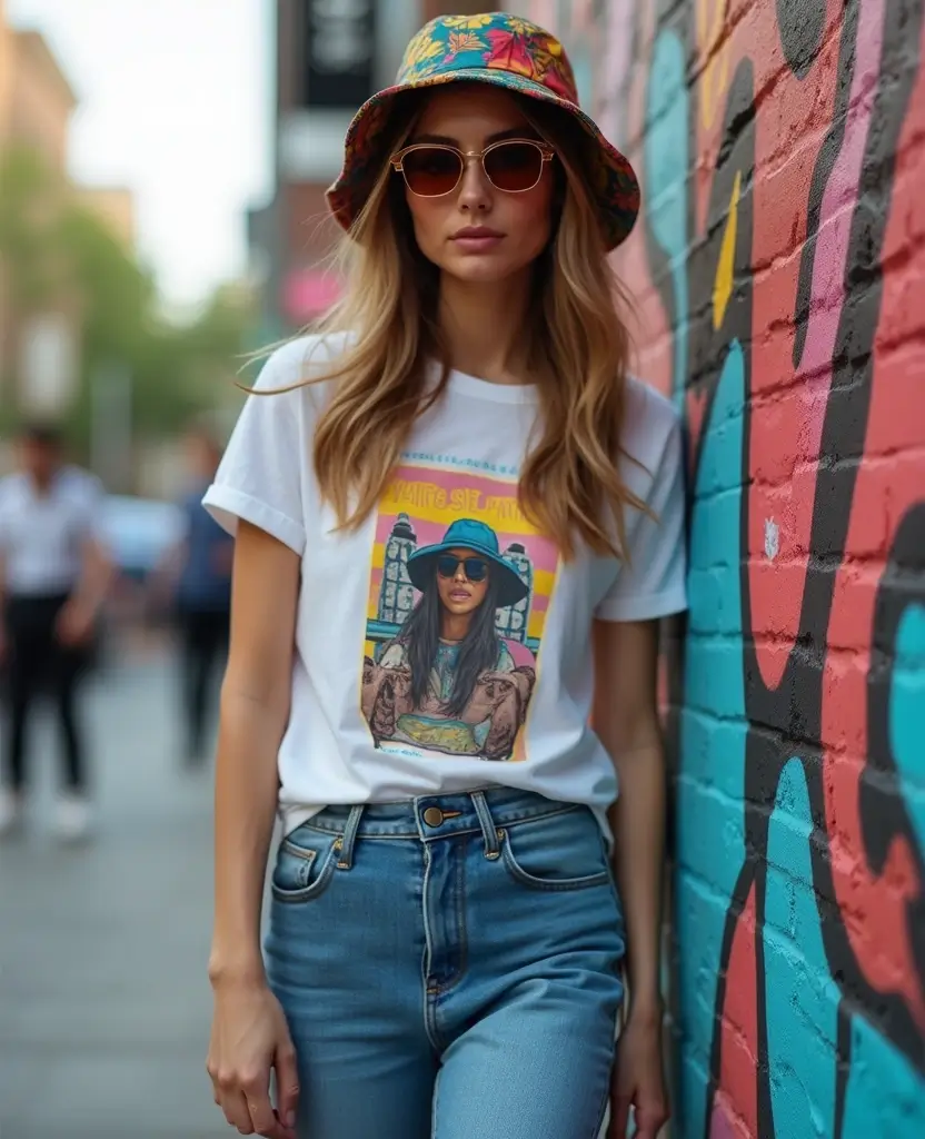 23 Baddie Outfit Ideas for Confident Women - 22. Chic Streetwear Accessories