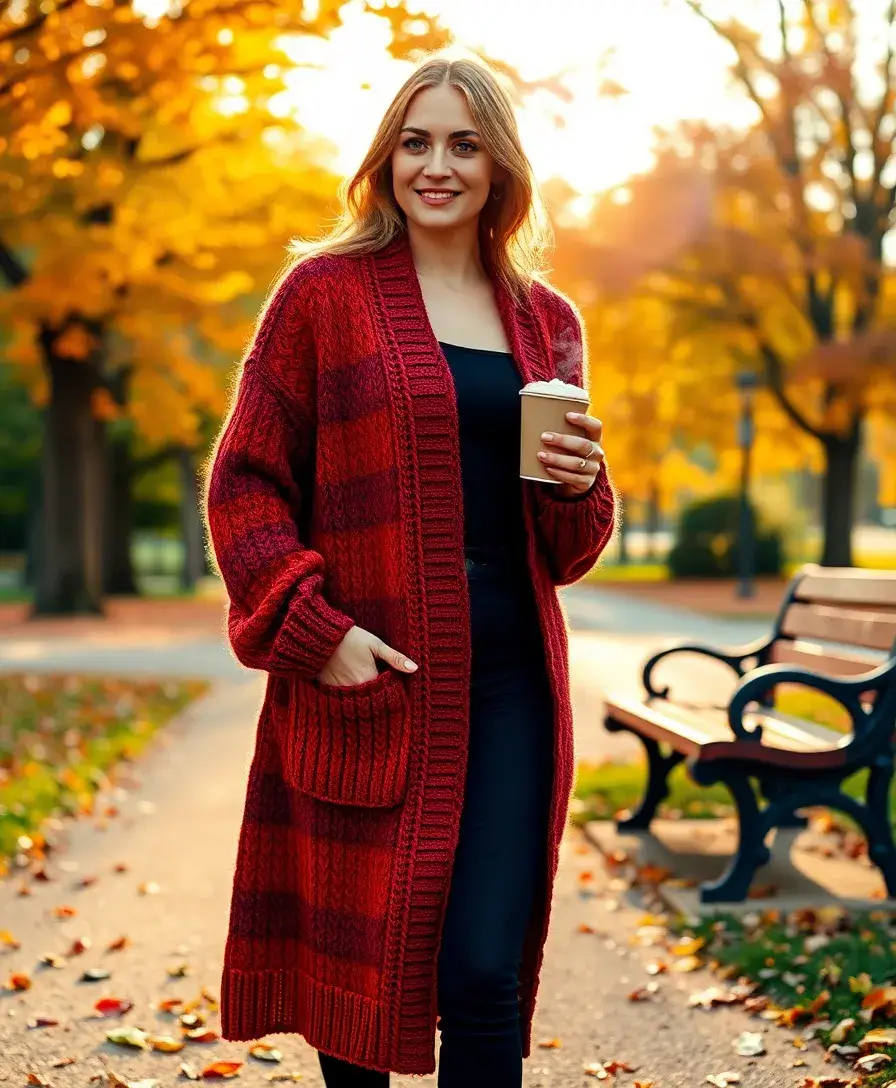 23 Black Jeans Outfit Ideas Women Are Obsessed With - 16. Layered for Fall with a Long Cardigan