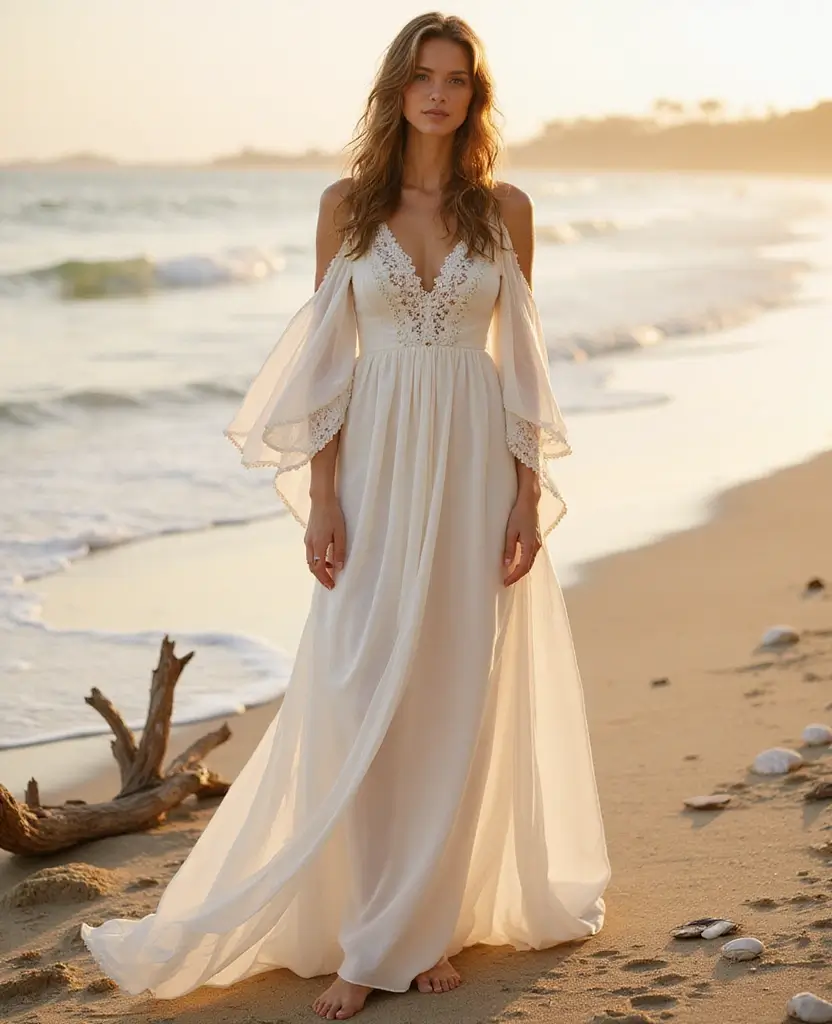 23 Boho Wedding Dresses for a Laid-Back Luxe Look - 5. Relaxed Boho Maxi
