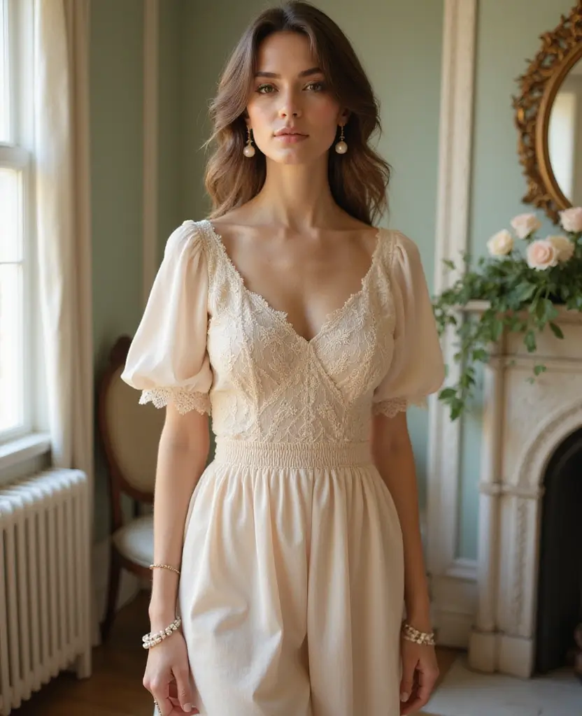 23 Church Outfit Ideas for Modest Elegance - 13. Vintage Inspired Dress with Lace Details