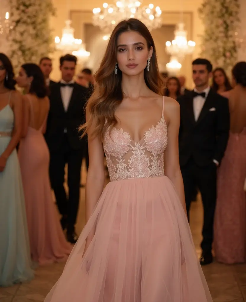 23 Dress Code Outfits for Every Event: Embracing Hippie Style - 14. Chiffon Layered Dress for a Gala Event