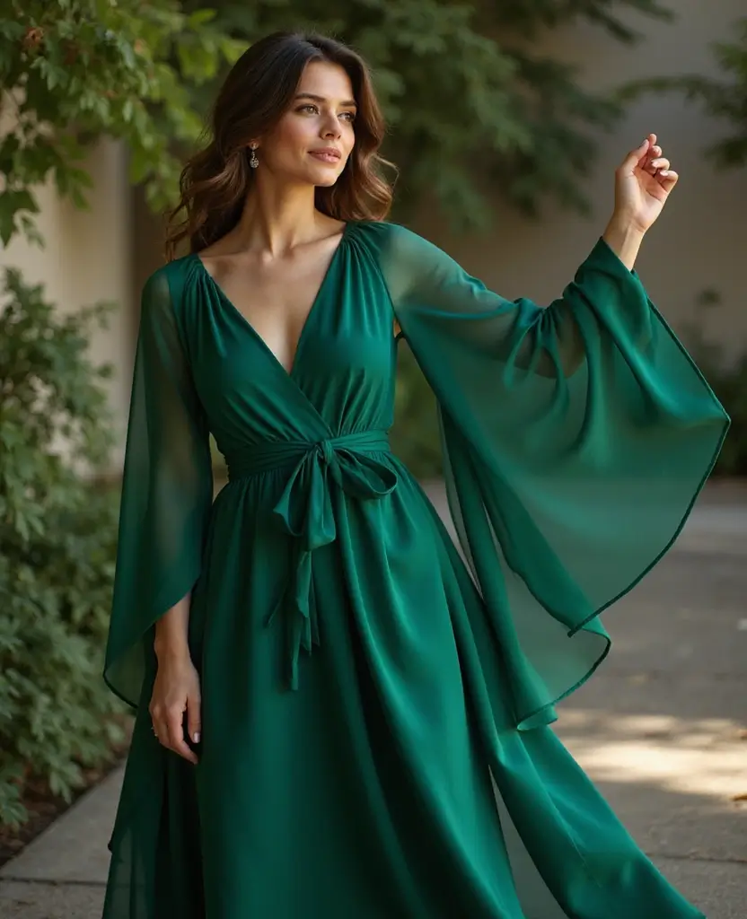 23 Dress Ideas to Reboot Your Style - 12. Elegant Cape Dresses