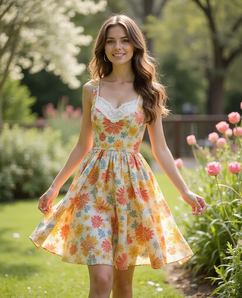 23 Dress Ideas to Reboot Your Style - 8. Playful Tea-Length Dresses