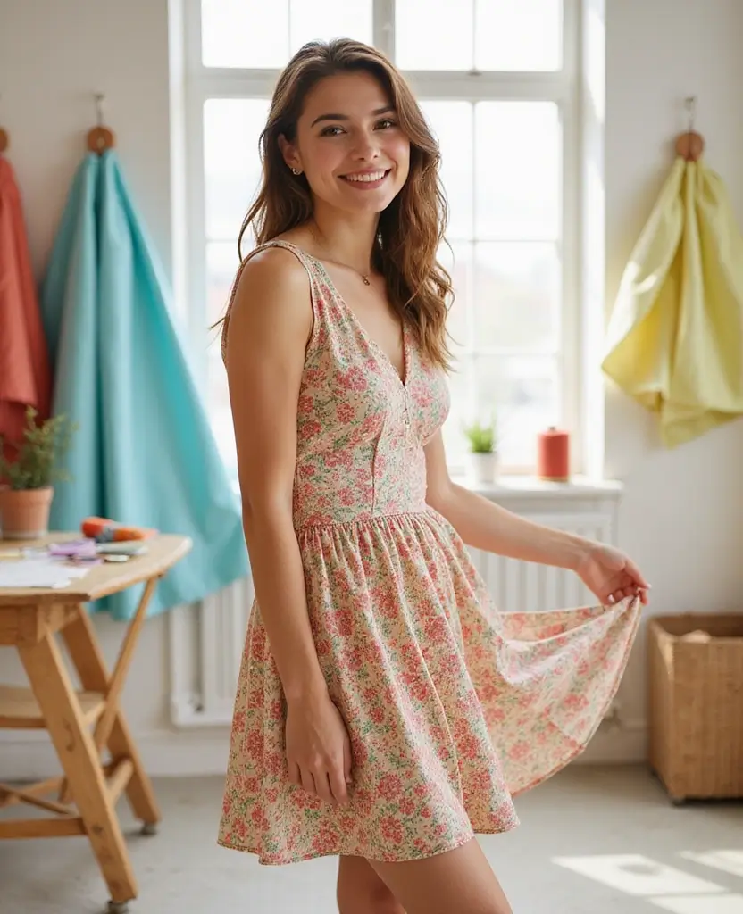 23 Dress Sewing Patterns for Creative Fashionistas - 11. The Skater Dress: Fun and Flirty