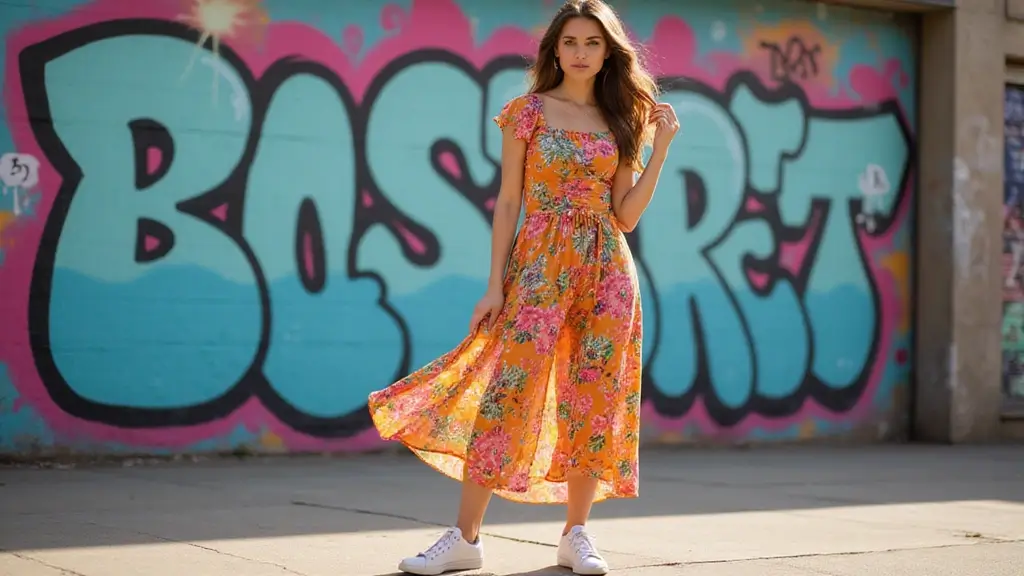 23 Dress and Sneakers Outfits for a Cool-Girl Vibe