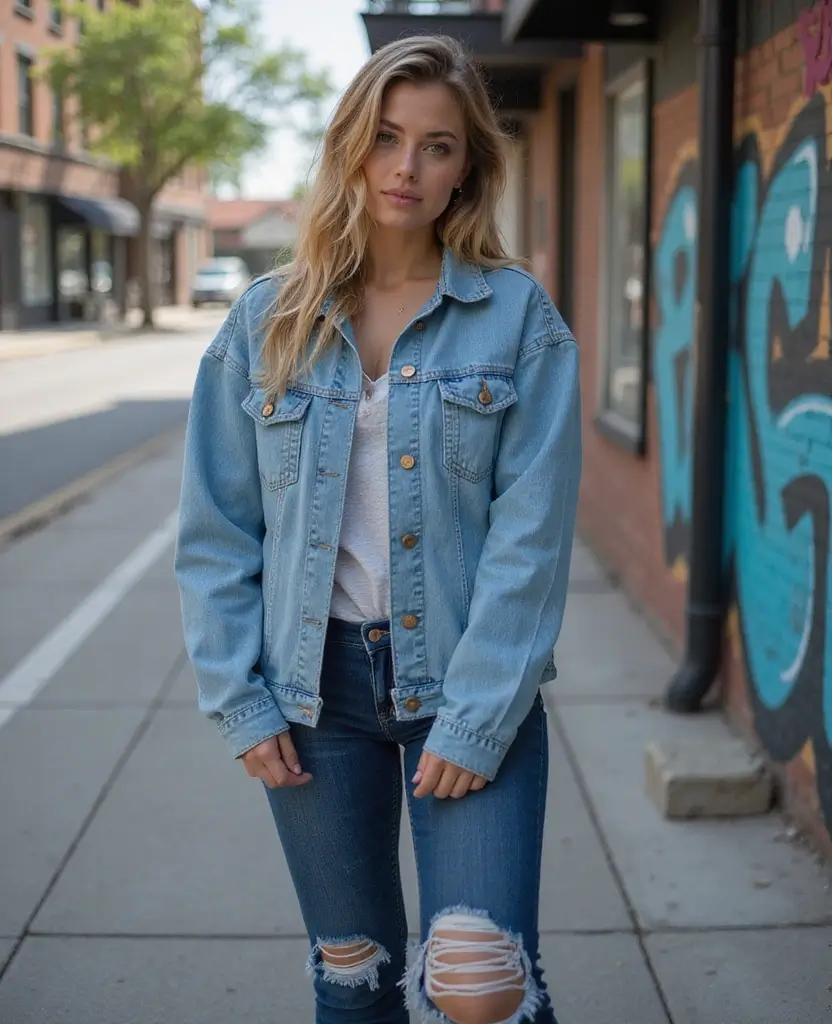 23 Edikted Aesthetic Outfit Ideas You’ll Love - 4. Denim on Denim